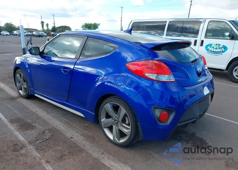 2015 Hyundai Veloster Turbo z USA, uszkodzony, nr VIN KMHTC6AEXFU224598